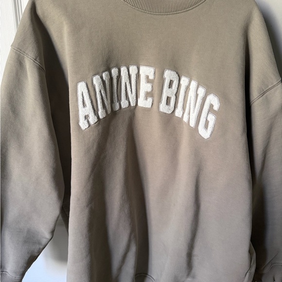 Anine Bing Tops - Anine Bing Beige Crewneck Sweater